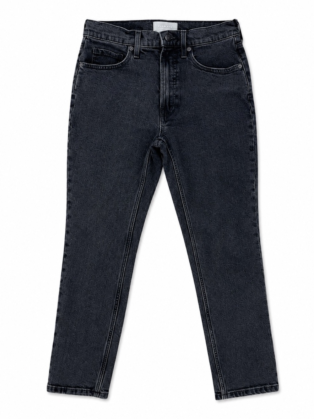 Everlane The Original Cheeky Jean Organic Cropped Black High Rise Size 27